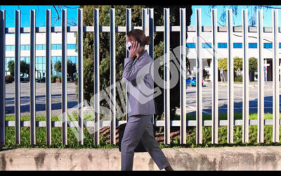 Young Businesswoman with IIR Mask