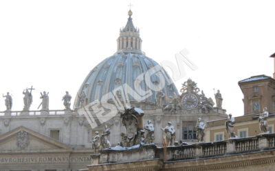 Snow on St Peter, Rome