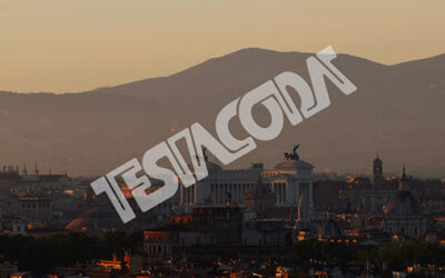 Timelapse of Sunrise over ancient Rome from Hilton hill