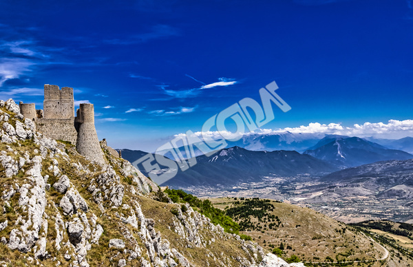 Ancient castle of Rocca Calascio, L’Aquila, Italy